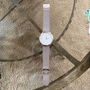 Lugano Milanese 40MM Watch Silver Satin-White